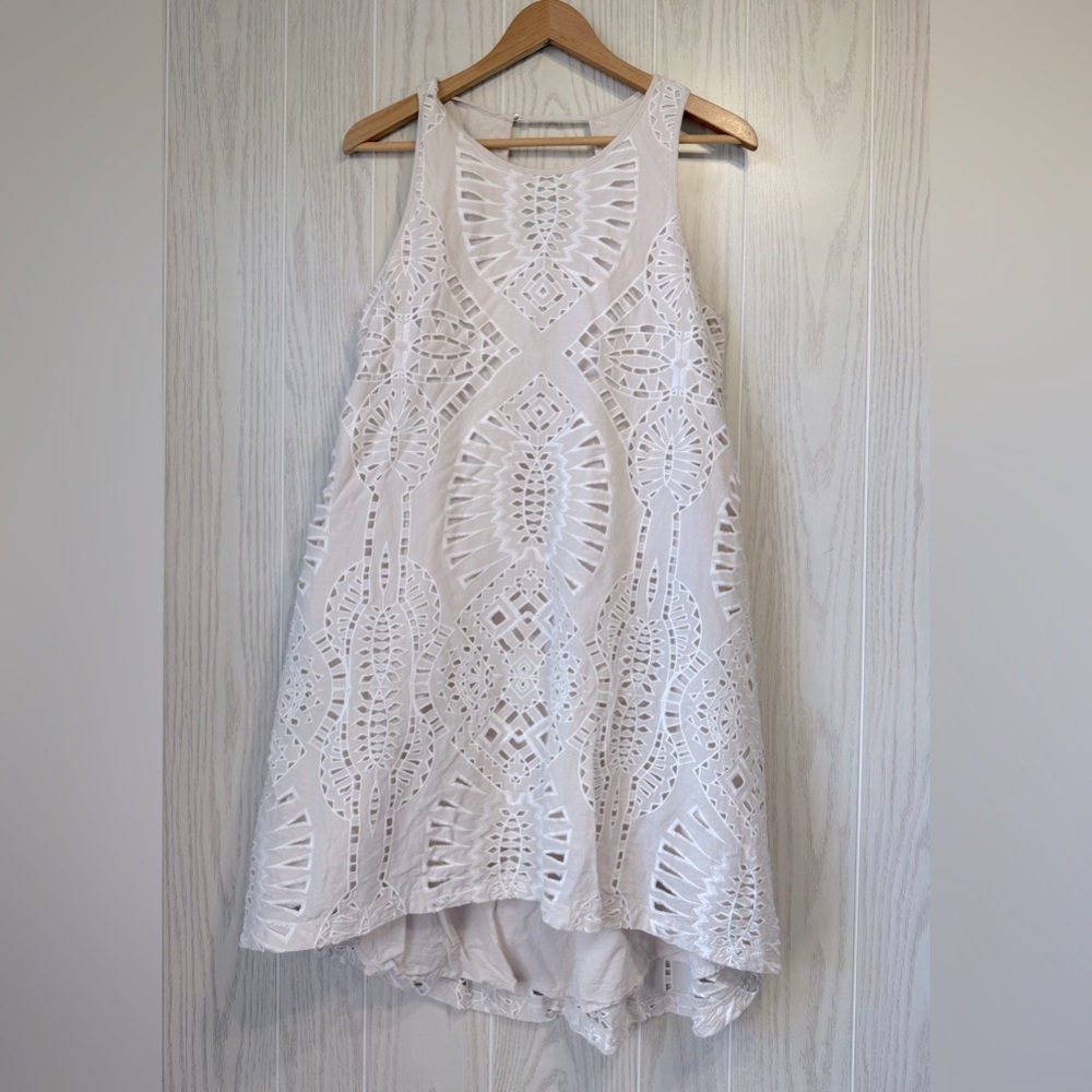 Tart Light Beige Sleeveless Dress Size M EUC
